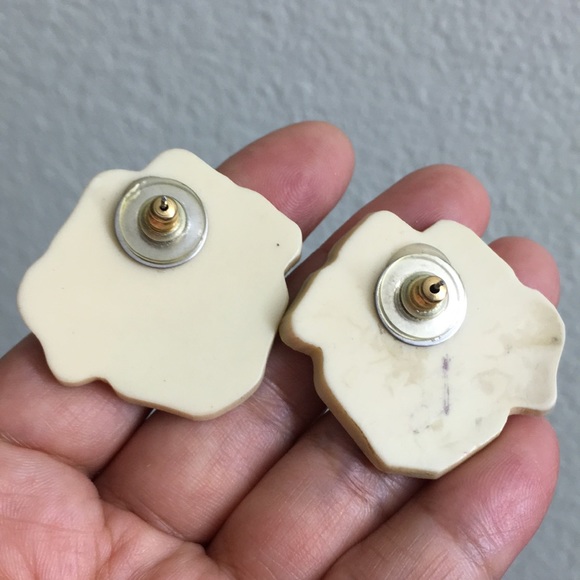 🖤Vtg MOP statement earrings - Picture 8 of 15